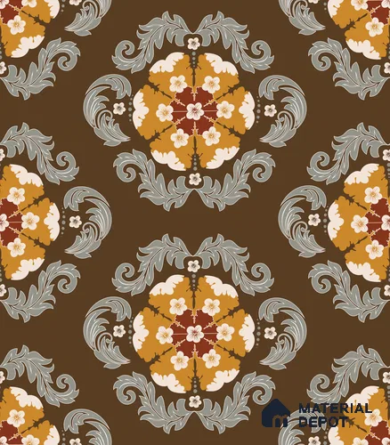 PDK004-9 | Traditional Series Patterned Look 52 inches Economy Paper (Customized Size Wallpaper)