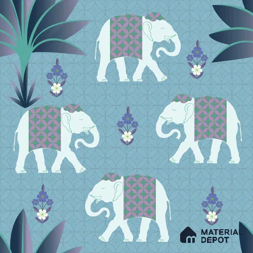 PDK041-1 | Traditional Series Animal Print Look 52 inches Economy Paper (Customized Size Wallpaper)