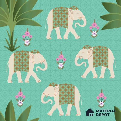 PDK041-2 | Traditional Series Animal Print Look 50 inches Premium Paper (Customized Size Wallpaper)
