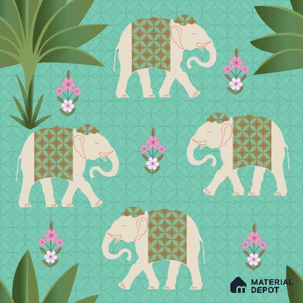 PDK041-2 | Traditional Series Animal Print Look 50 inches Premium Paper (Customized Size Wallpaper)