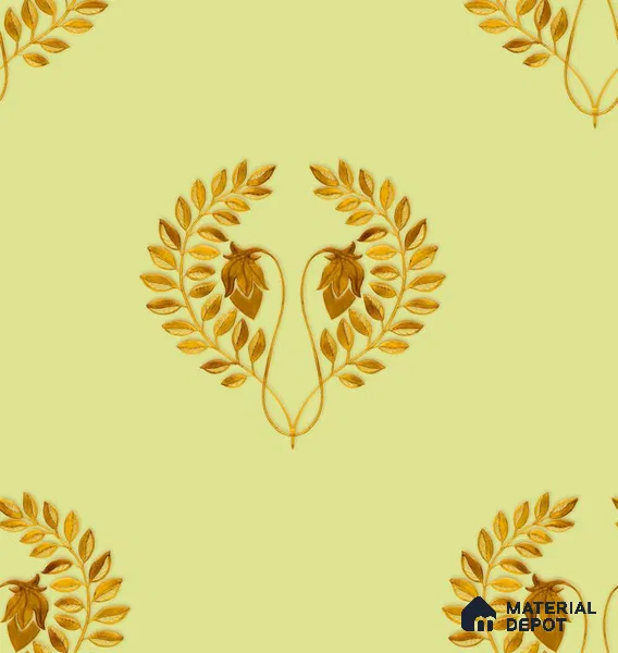 PHM024-2 | Traditional Series Damask Look 52 inches Economy Paper (Customized Size Wallpaper)