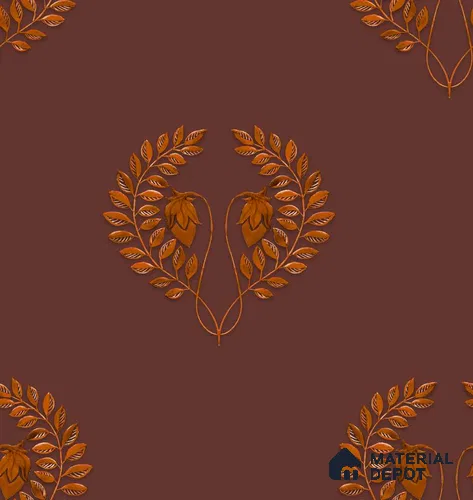 PHM024-3 | Traditional Series Damask Look 50 inches Premium Paper (Customized Size Wallpaper)