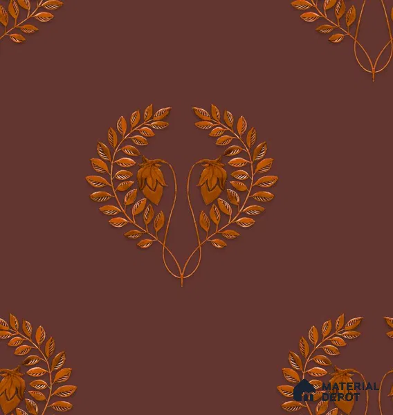 PHM024-3 | Traditional Series Damask Look 40 inches Canvas Paper (Customized Size Wallpaper)