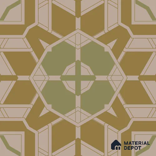 PKR009-6 | Traditional Series Patterned Look 40 inches Sandblast Paper (Customized Size Wallpaper)
