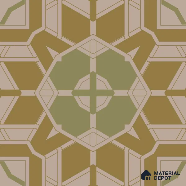 PKR009-6 | Traditional Series Patterned Look 52 inches Economy Paper (Customized Size Wallpaper)