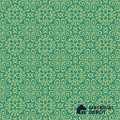 PKB019-4 | Traditional Series Patterned Look 40 inches Canvas Paper (Customized Size Wallpaper)