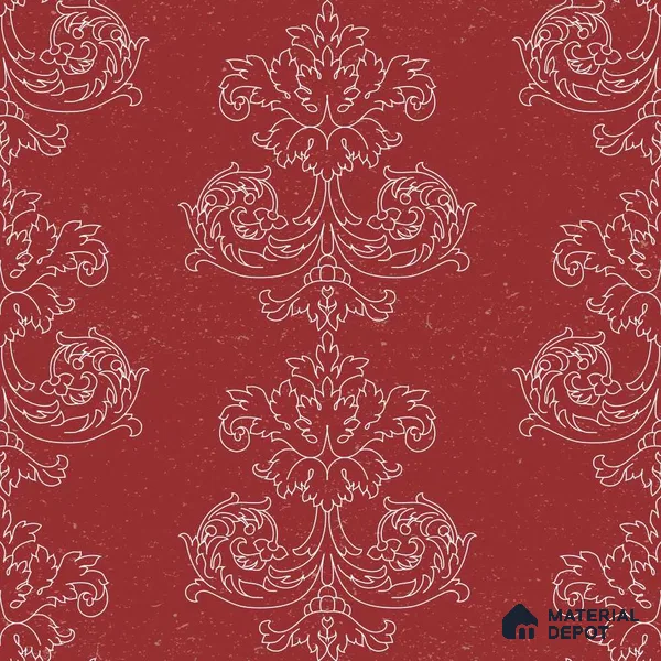 PDK001-2 | Traditional Series Damask Look 40 inches Sandblast Paper (Customized Size Wallpaper)