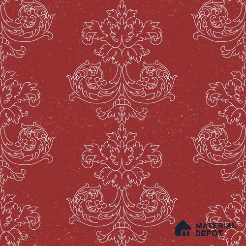 PDK001-2 | Traditional Series Damask Look 52 inches Economy Paper (Customized Size Wallpaper)