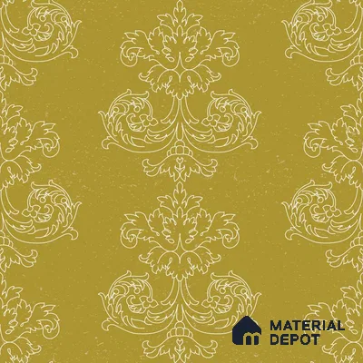 PDK001-3 | Traditional Series Damask Look 40 inches Canvas Paper (Customized Size Wallpaper)