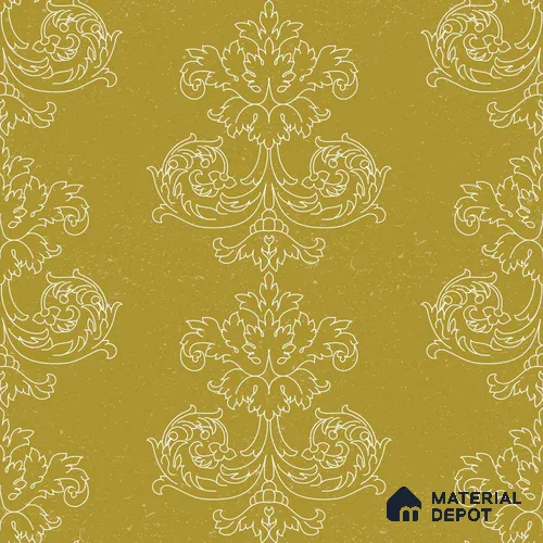 PDK001-3 | Traditional Series Damask Look 40 inches Canvas Paper (Customized Size Wallpaper)