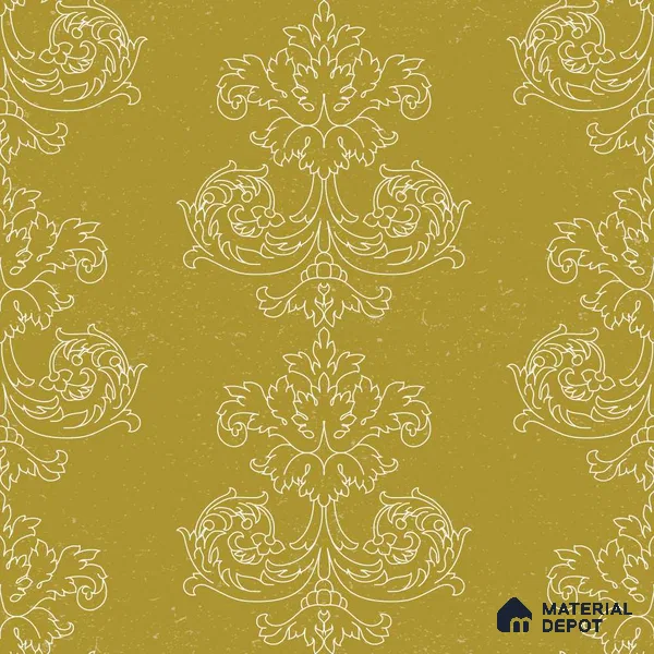 PDK001-3 | Traditional Series Damask Look 40 inches Canvas Paper (Customized Size Wallpaper)