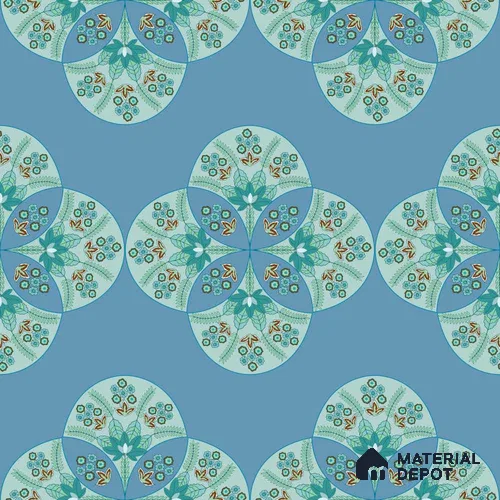 PDK022-6 | Traditional Series Patterned Look 40 inches Sandblast Paper (Customized Size Wallpaper)