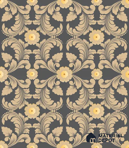 PDK021-6 | Traditional Series Patterned Look 52 inches Economy Paper (Customized Size Wallpaper)