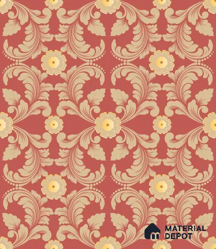 PDK021-8 | Traditional Series Patterned Look 50 inches Premium Paper (Customized Size Wallpaper)