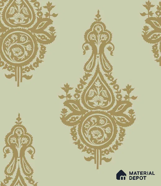 PHM020-1 | Traditional Series Damask Look 40 inches Sandblast Paper (Customized Size Wallpaper)