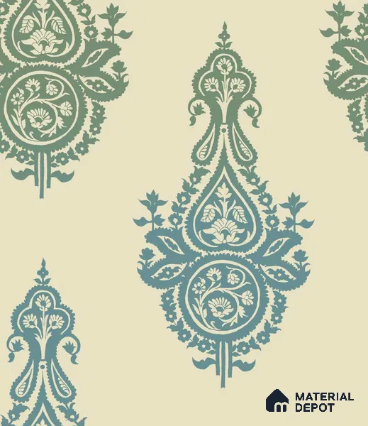PHM020-3 | Traditional Series Damask Look 50 inches Premium Paper (Customized Size Wallpaper)