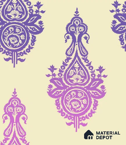 PHM020-4 | Traditional Series Damask Look 40 inches Sandblast Paper (Customized Size Wallpaper)