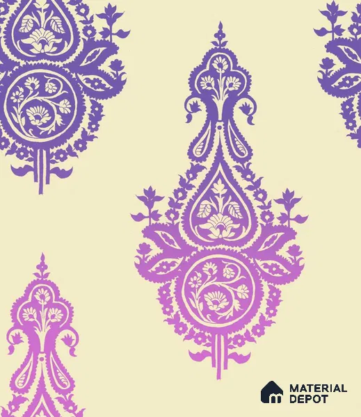 PHM020-4 | Traditional Series Damask Look 52 inches Economy Paper (Customized Size Wallpaper)