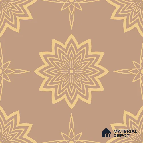 PKR001-7 | Traditional Series Patterned Look 52 inches Economy Paper (Customized Size Wallpaper)
