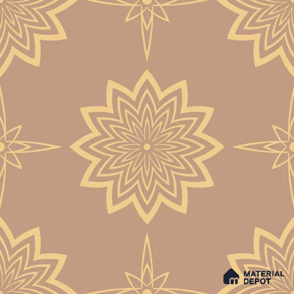 PKR001-7 | Traditional Series Patterned Look 52 inches Economy Paper (Customized Size Wallpaper)