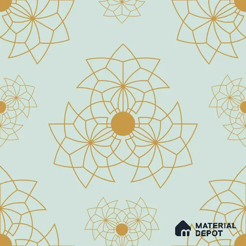 PKR006-1 | Traditional Series Patterned Look 52 inches Economy Paper (Customized Size Wallpaper)