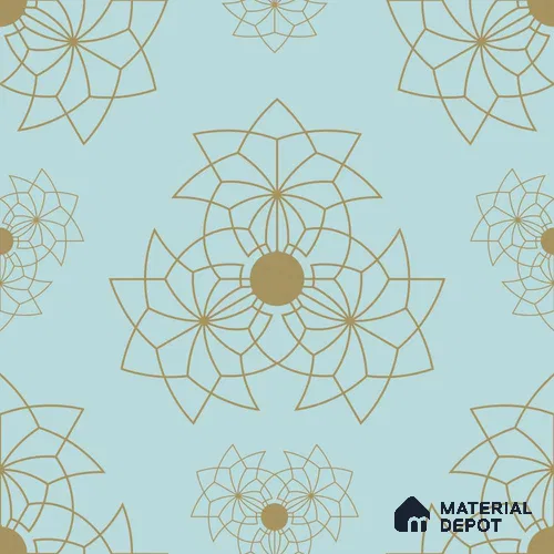 PKR006-4 | Traditional Series Patterned Look 52 inches Economy Paper (Customized Size Wallpaper)