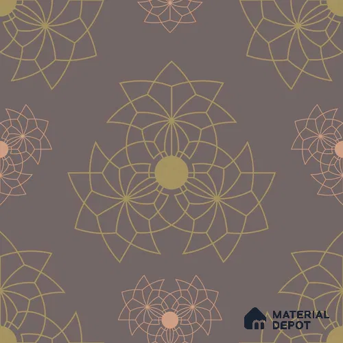 PKR006-7 | Traditional Series Patterned Look 40 inches Sandblast Paper (Customized Size Wallpaper)