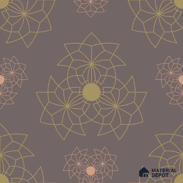 PKR006-7 | Traditional Series Patterned Look 52 inches Economy Paper (Customized Size Wallpaper)