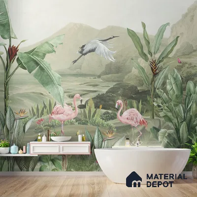 Tropical Jungle Themed Canvas (Customised Wallpaper)