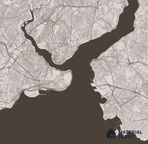 MAO - 24 B | Map Series Map Look 40 inches Sandblast Paper (Customized Size Wallpaper)