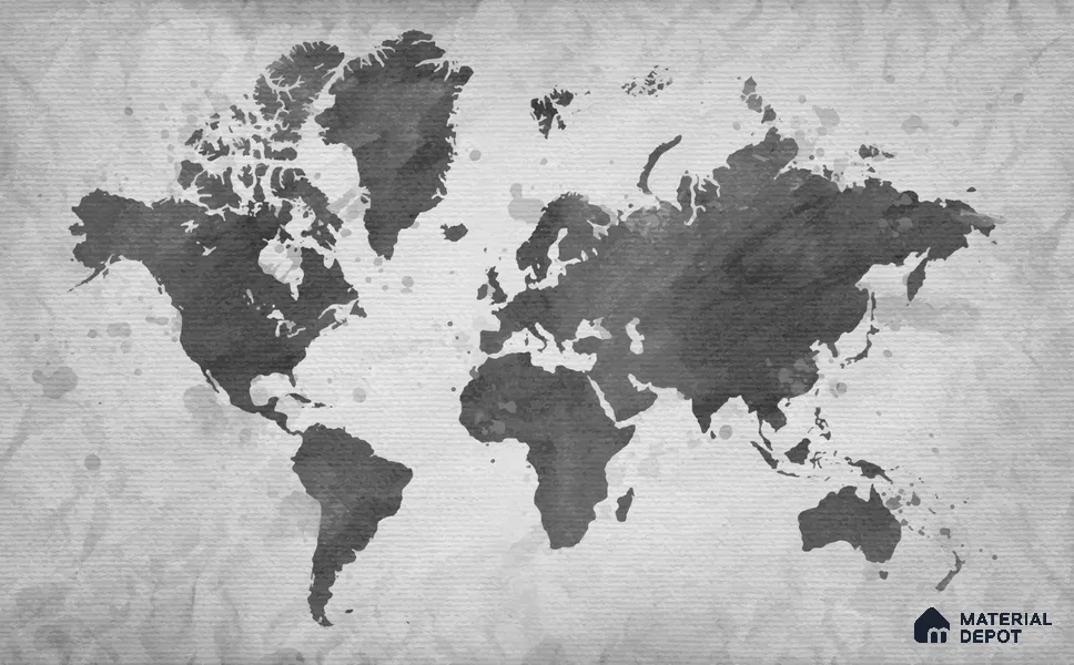 MAP - 03 A | Map Series Map Look 40 inches Canvas Paper (Customized Size Wallpaper)