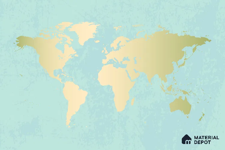 MAP - 05 | Map Series Map Look 50 inches Premium Paper (Customized Size Wallpaper)