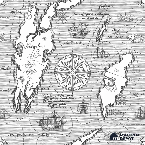 MAP - 13 A | Map Series Map Look 50 inches Premium Paper (Customized Size Wallpaper)