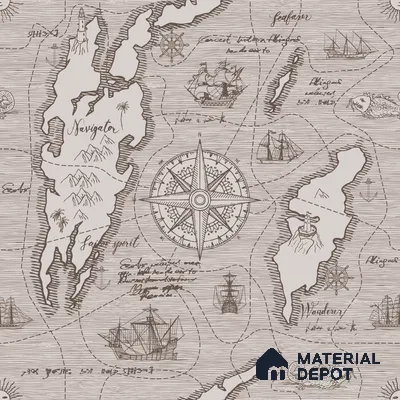 MAP - 13 B | Map Series Map Look 40 inches Sandblast Paper (Customized Size Wallpaper)