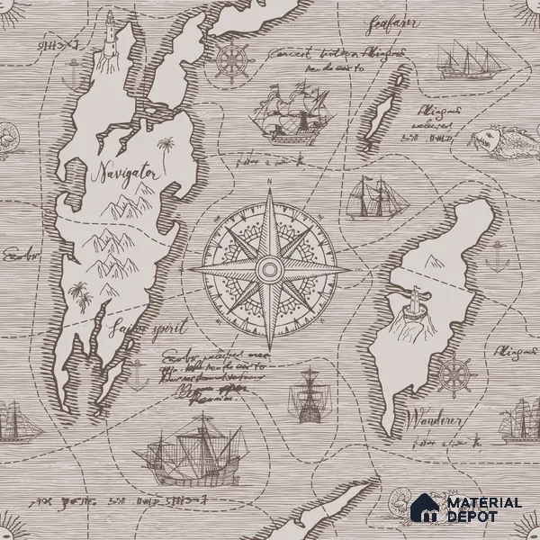 MAP - 13 B | Map Series Map Look 52 inches Economy Paper (Customized Size Wallpaper)