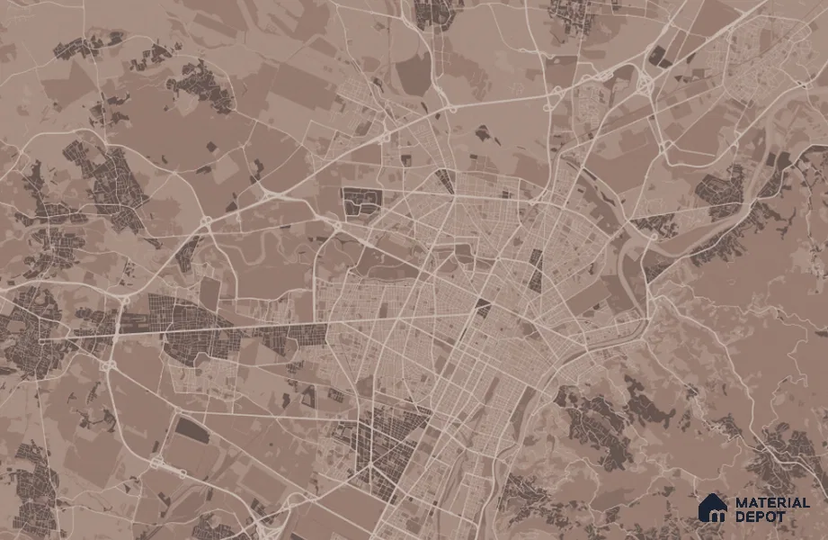 MAP - 15 A | Map Series Map Look 40 inches Sandblast Paper (Customized Size Wallpaper)