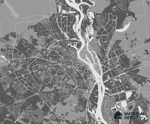 MAP - 19 A | Map Series Map Look 52 inches Economy Paper (Customized Size Wallpaper)
