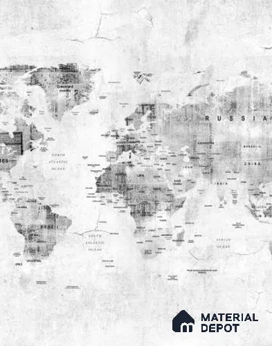 MAP - 20 A | Map Series Map Look 40 inches Canvas Paper (Customized Size Wallpaper)