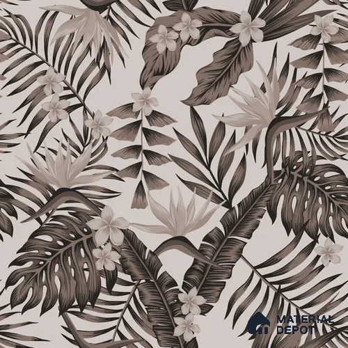 TROP - 01B | Tropical Series Nature Look 52 inches Economy Paper (Customized Size Wallpaper)