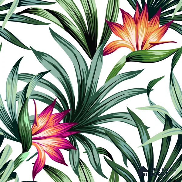 TROP - 19 | Tropical Series Nature Look 40 inches Canvas Paper (Customized Size Wallpaper)