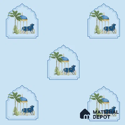 PIC-20 | Pichwai Series Animal Print Look 52 inches Economy Paper (Customized Size Wallpaper)
