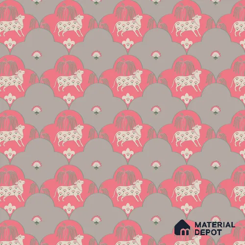 PIC-23 | Pichwai Series Animal Print Look 40 inches Sandblast Paper (Customized Size Wallpaper)