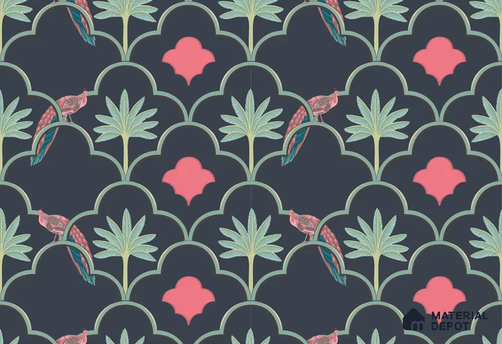 PIC-24 | Pichwai Series Animal Print Look 52 inches Economy Paper (Customized Size Wallpaper)