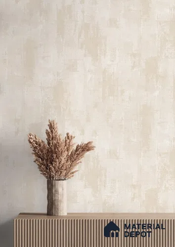 81350-2 | Beige Brushed Block Texture Patterned Wallpaper - 5 Meter x 42 Inch, 57 Sq. Ft. (Min. 15% Wastage)