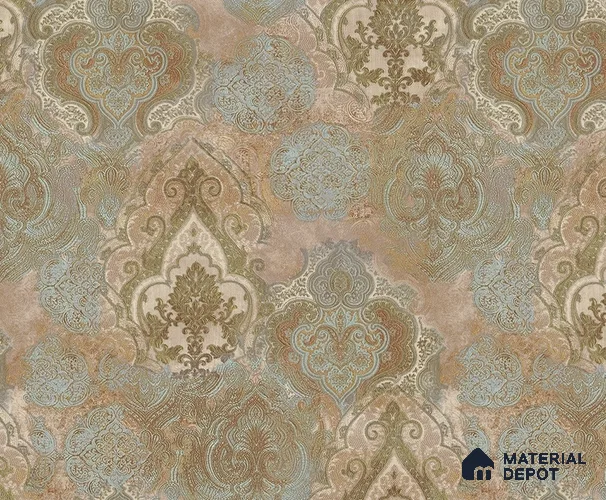 72001-1 | 5 Meter x 42 Inch Damask Look Wallpaper - 57 Sq. Ft.