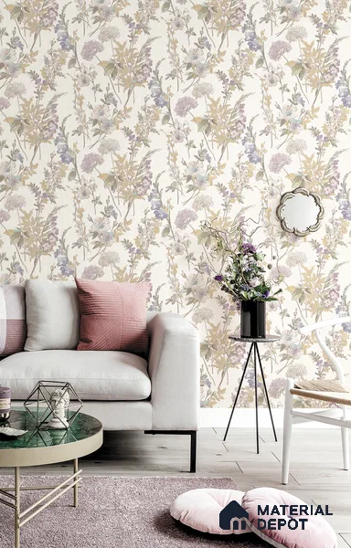 72011-1 | 5 Meter x 42 Inch Florals Look Wallpaper - 57 Sq. Ft.