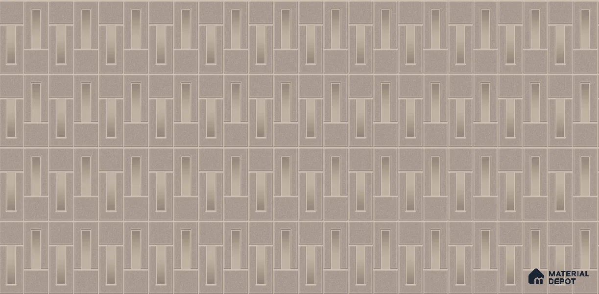 74040-4 | Warm Taupe Basketweave Dot Patterned Wallpaper - 5 Meter x 42 Inch, 57.41 Sq. Ft. (Min. 15% Wastage)