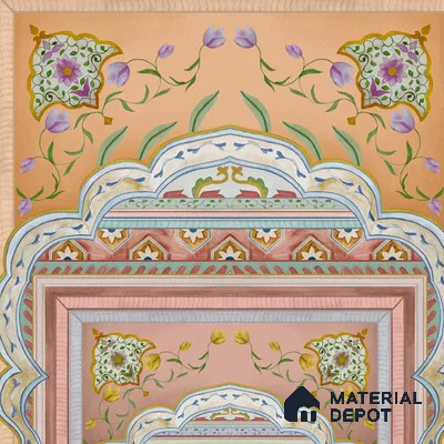 Dilli Darbar, Wallpaper in Suneherii Collection Handmade, Multicolor (Customised Wallpaper)