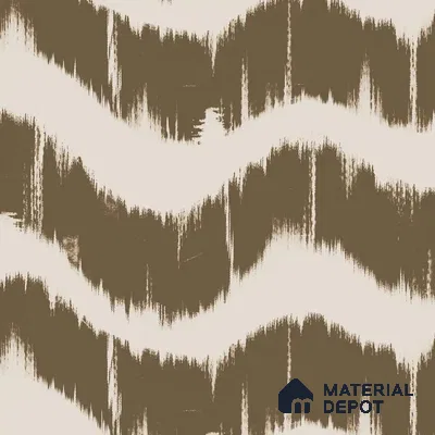Waves Modern Abstract for Walls Muddy Brown Canvas (Customised Wallpaper)