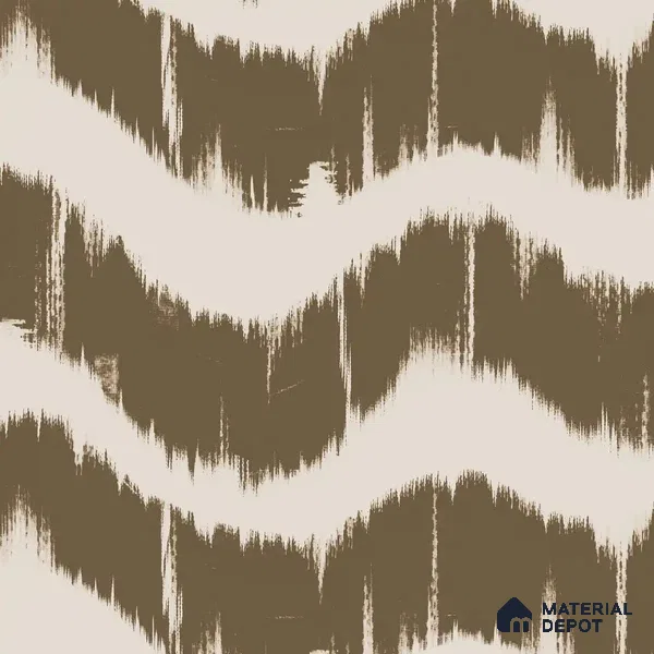 Waves Modern Abstract for Walls Muddy Brown Handmade (Customised Wallpaper)